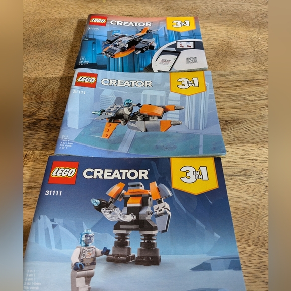 Lego 31111 Creator 3 in 1 Cyber drone, scooter and mech - Picture 1 of 5